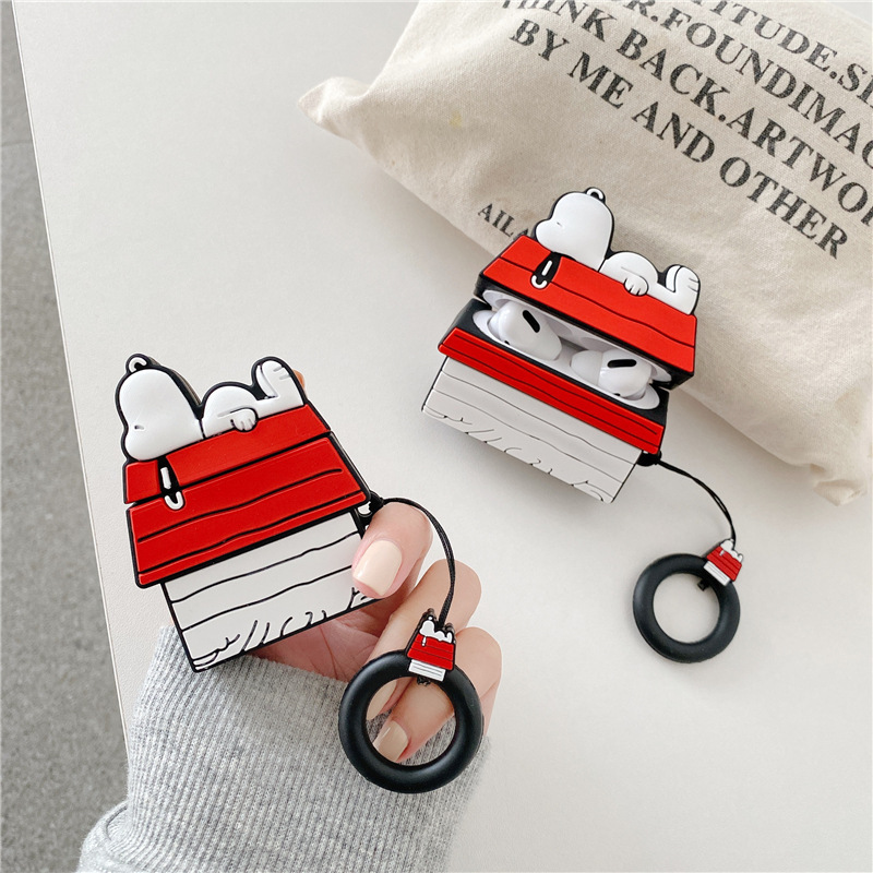 Portable Wifi Hotspot - สำหรับเคสแอร์พอดโปร 3,เคสซิลิโคนลายการ์ตูน 3 มิติ ลายบ้านสนูปปี้ สำหรับแอร์พอดโปร