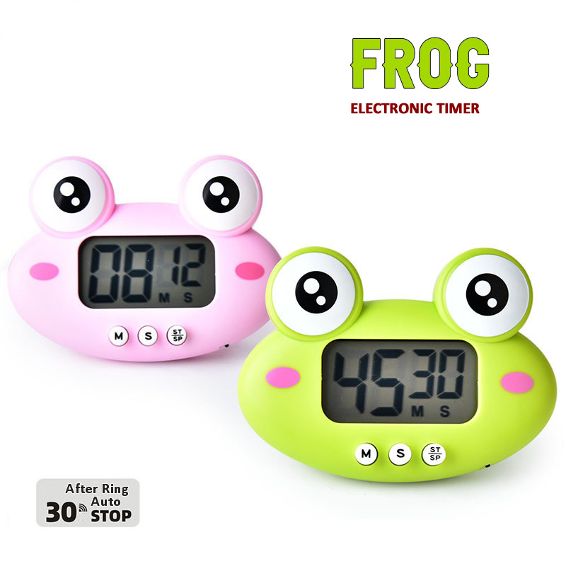 Electronics Gadgets For Gift - กบน่ารักไดโนเสาร์ครัวอิเล็กทรอนิกส์ Digital Timer 1-99 นาทีทําอาหารศึกษาทํางานจับเวลาเตือนสําหรับ Home