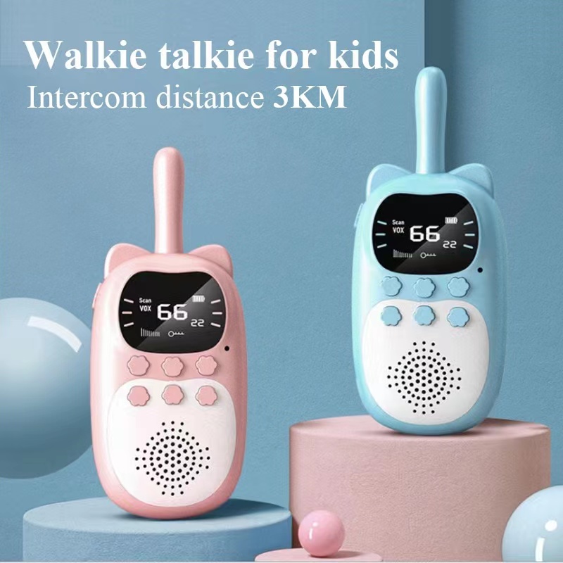 Electronics Gadgets For Gift - เครื่องส่งรับวิทยุสำหรับเด็ก 2 ชิ้น ของเล่นอิเล็กทรอนิกส์ อุปกรณ์สายลับสำหรับเด็ก วิทยุโทรศัพท์สำหรับเด็ก