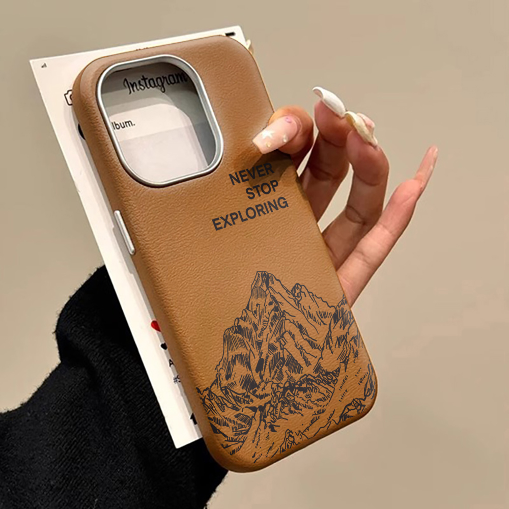 Samsung Galaxy S25 - เคสเรียบหรูลายภูเขาสำหรับ Samsung Galaxy S25 S24 S23