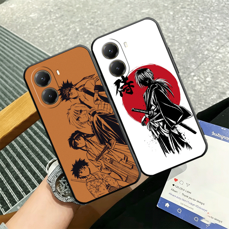 Xiaomi Poco X6 - รูโรนิ เคนชินอะนิเมะซิลิโคนเคสโทรศัพท์สำหรับเสี่ยวมี่ โพโค X3 X5 X6