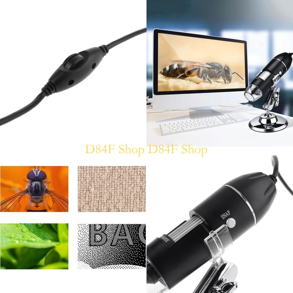 Usb Microscope Digital - D84F มัลติฟังก์ชั่น 1600X 3-in-1 กล้องจุลทรรศน์ดิจิตอล 2