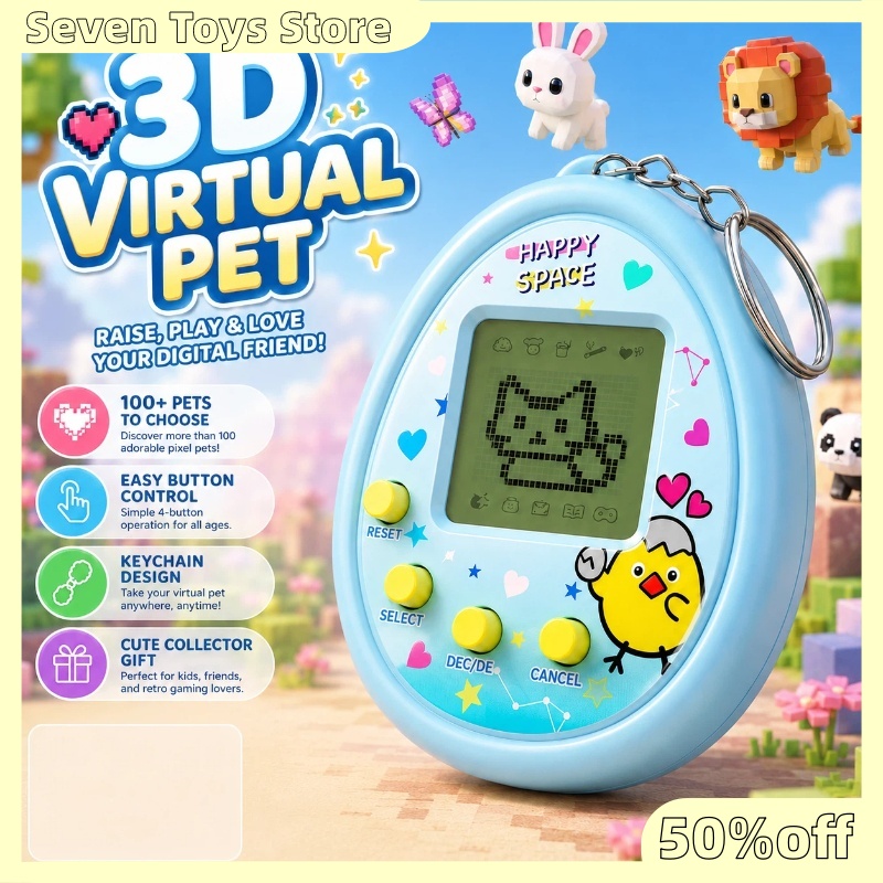 Electronics Gadgets For Gift - ของเล่นสัตว์เลี้ยงเสมือนจริงแบบอินเทอร์แอคทีฟ 3D รุ่น Aqua Blue Collector