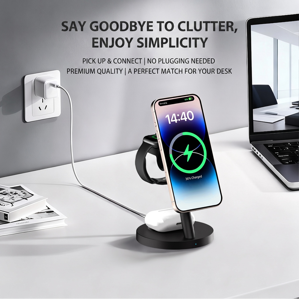สถานีชาร์จไร้สายเร็ว 3in1 Qi2. - Portable Wifi Hotspot บทวิจารณ์และราคา