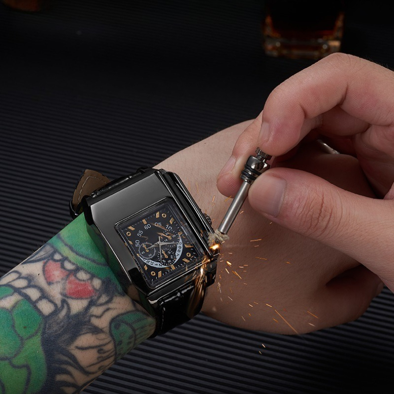 ไฟแช็คนาฬิกาอิเล็กทรอนิกส์โลหะ - Electronics Gadgets For Gift บทวิจารณ์และราคา