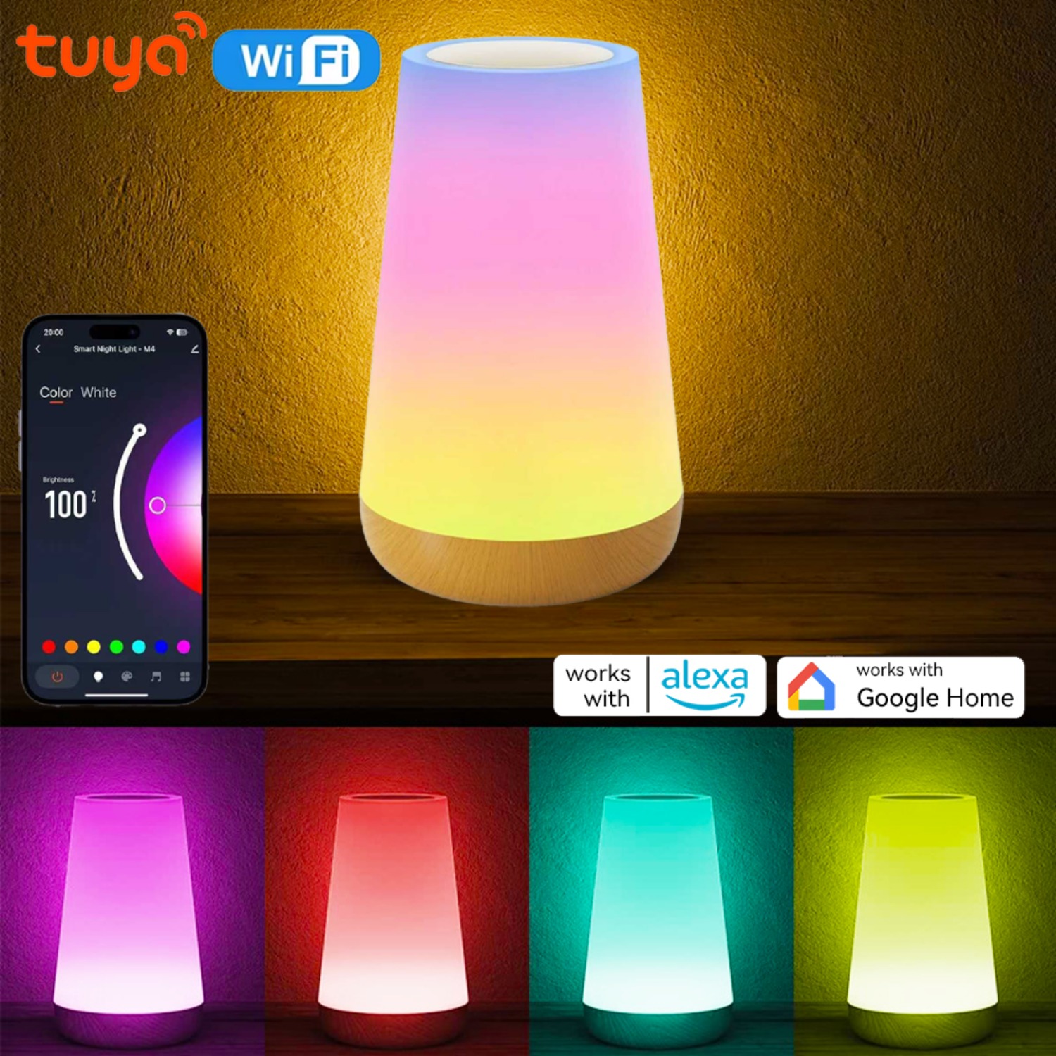 โคมไฟตั้งโต๊ะอัจฉริยะแบบชาร์จ  - Rgb Desk Lamp Smart บทวิจารณ์และราคา