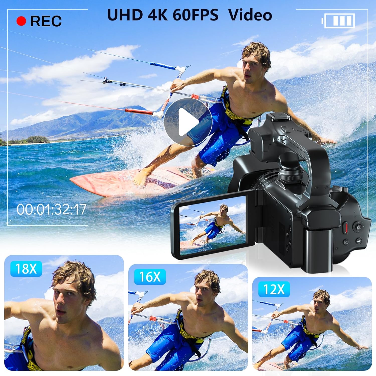 กล้องวิดีโอระดับมืออาชีพ 4K สำ - Electronic Gadgets For Home บทวิจารณ์และราคา