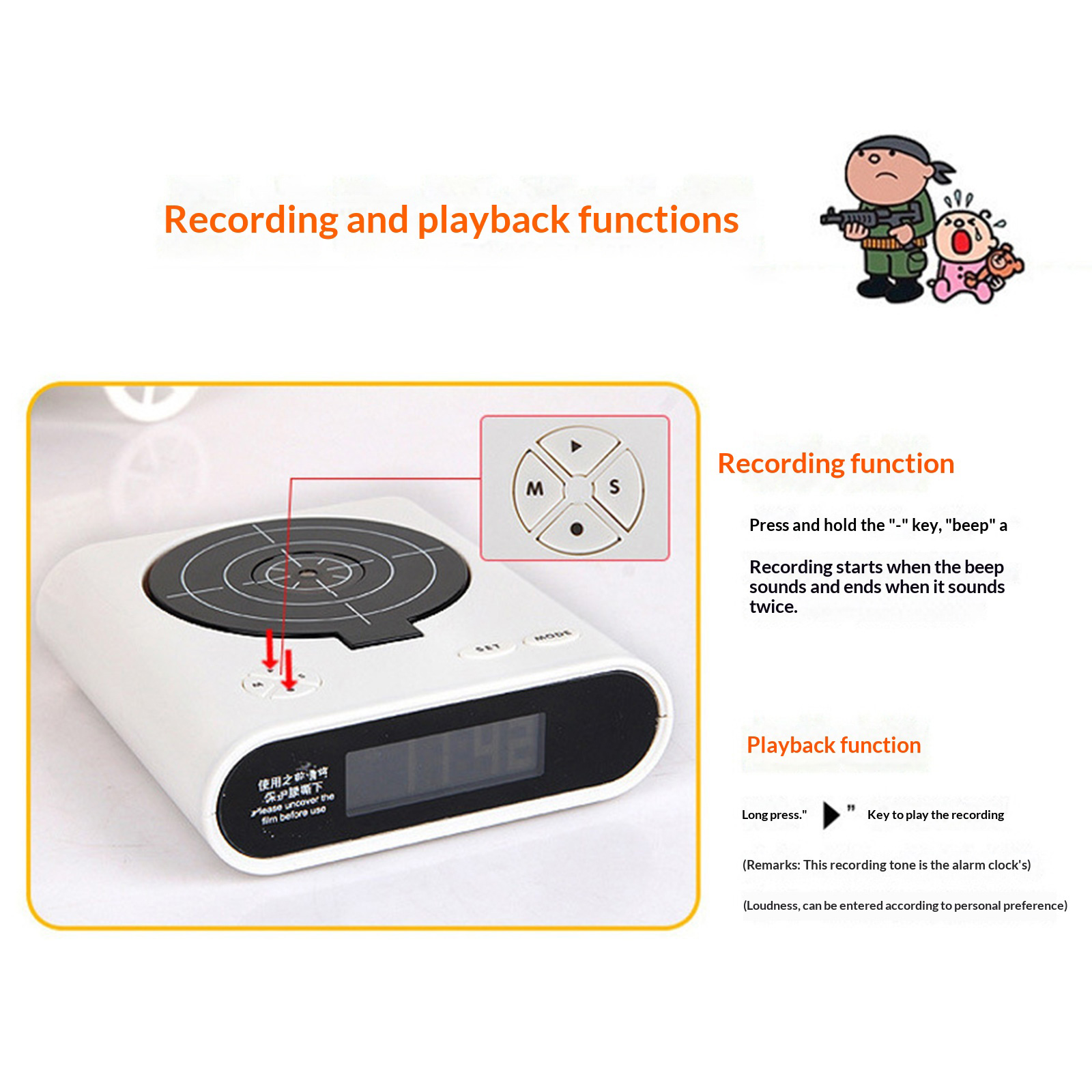 นาฬิกาตั้งโต๊ะอิเล็กทรอนิกส์ น - Electronics Gadgets For Gift บทวิจารณ์และราคา