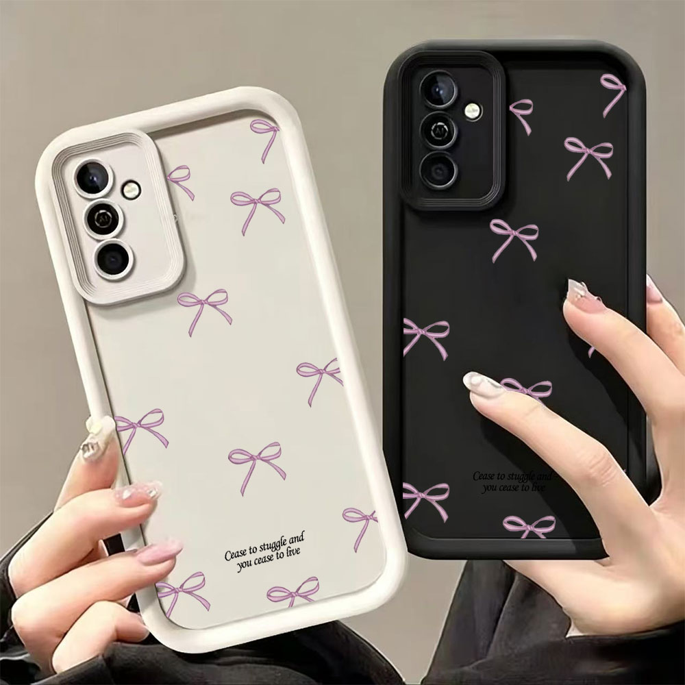 เคสโทรศัพท์ TPU นิ่มลายโบว์สีช - Samsung Galaxy S25 บทวิจารณ์และราคา