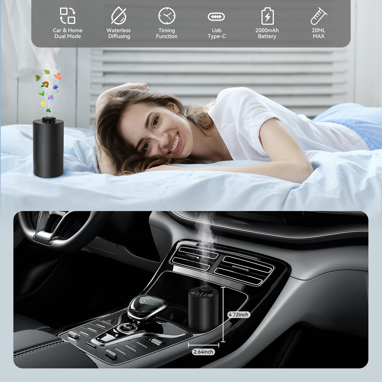 เครื่องกระจายกลิ่นน้ำมันหอมระเ - Electronics Gadgets For Home บทวิจารณ์และราคา