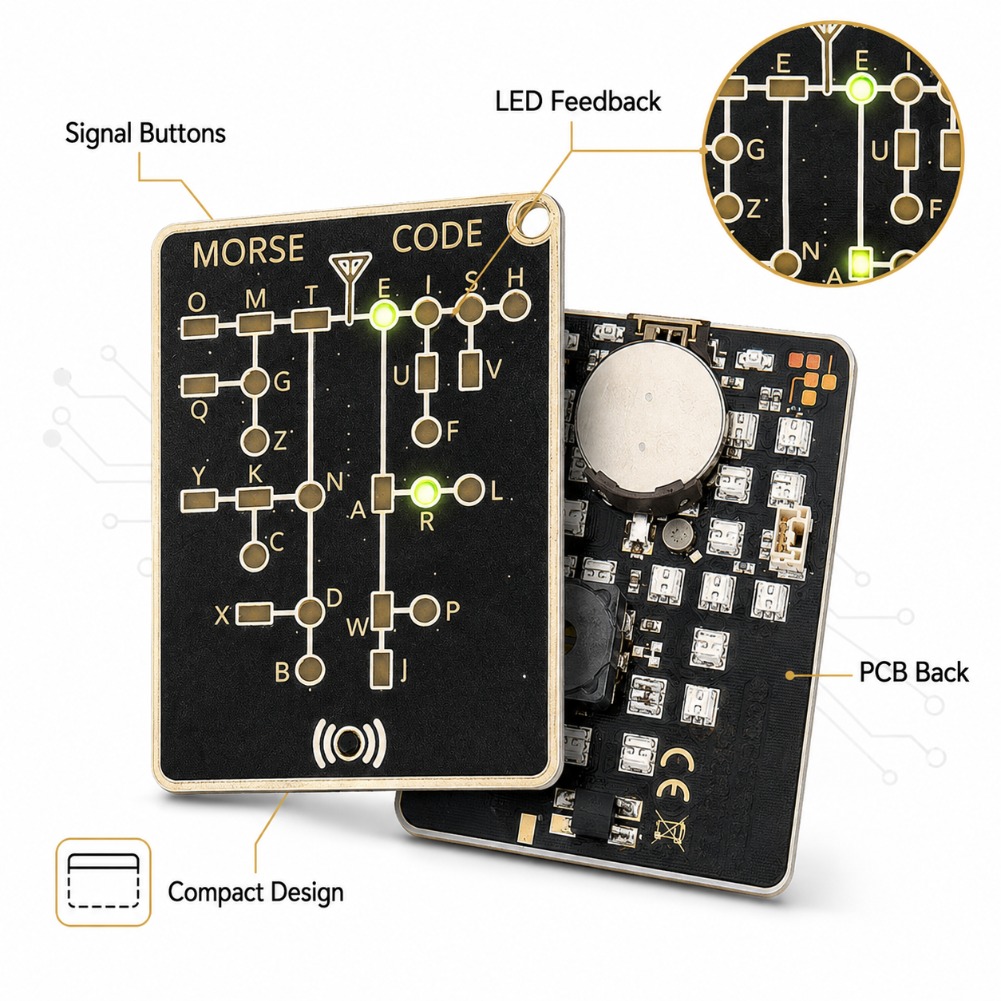 การ์ดฝึกหัดรหัสมอร์สแบบพกพา พร - Electronics Gadgets For Gift บทวิจารณ์และราคา
