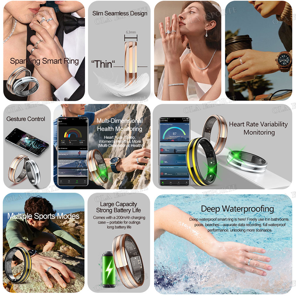 แหวนอัจฉริยะรุ่นใหม่ ตรวจวัดอั - Smart Ring Health บทวิจารณ์และราคา